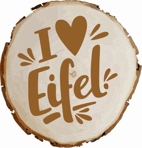 Holz-Magnet I love Eifel