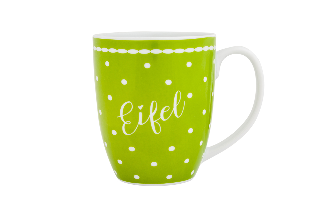 EIFEL Tasse PÜNKTCHEN grün